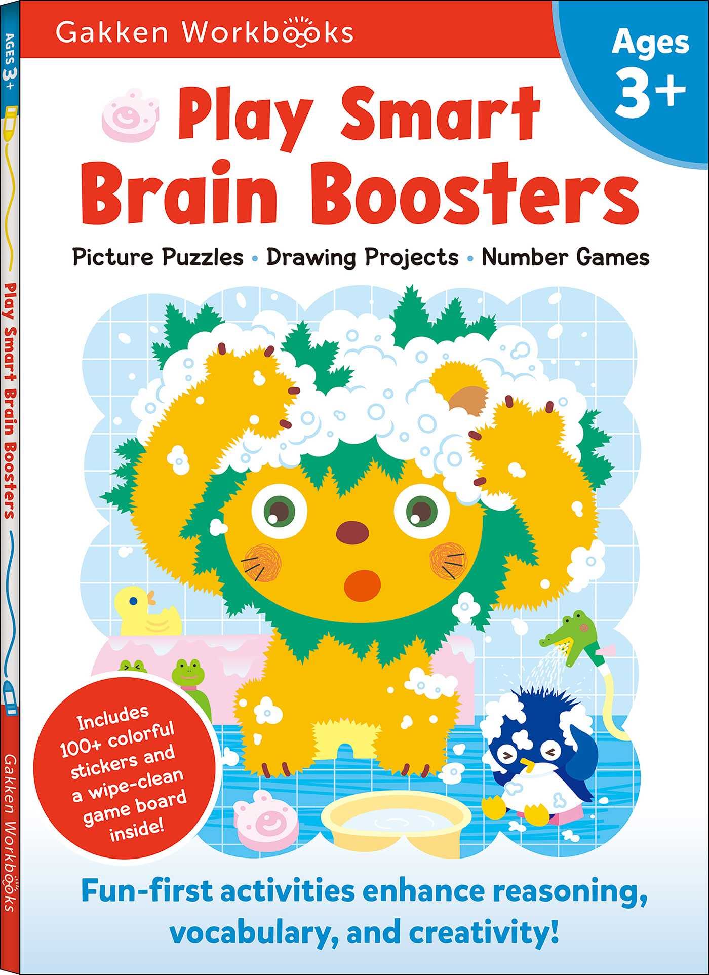 Play Smart Brain Boosters Age 3+: Preschool Activity Workbook With Stickers For Toddlers Ages 3, 4, 5: Boost Independent Thinkin,Used