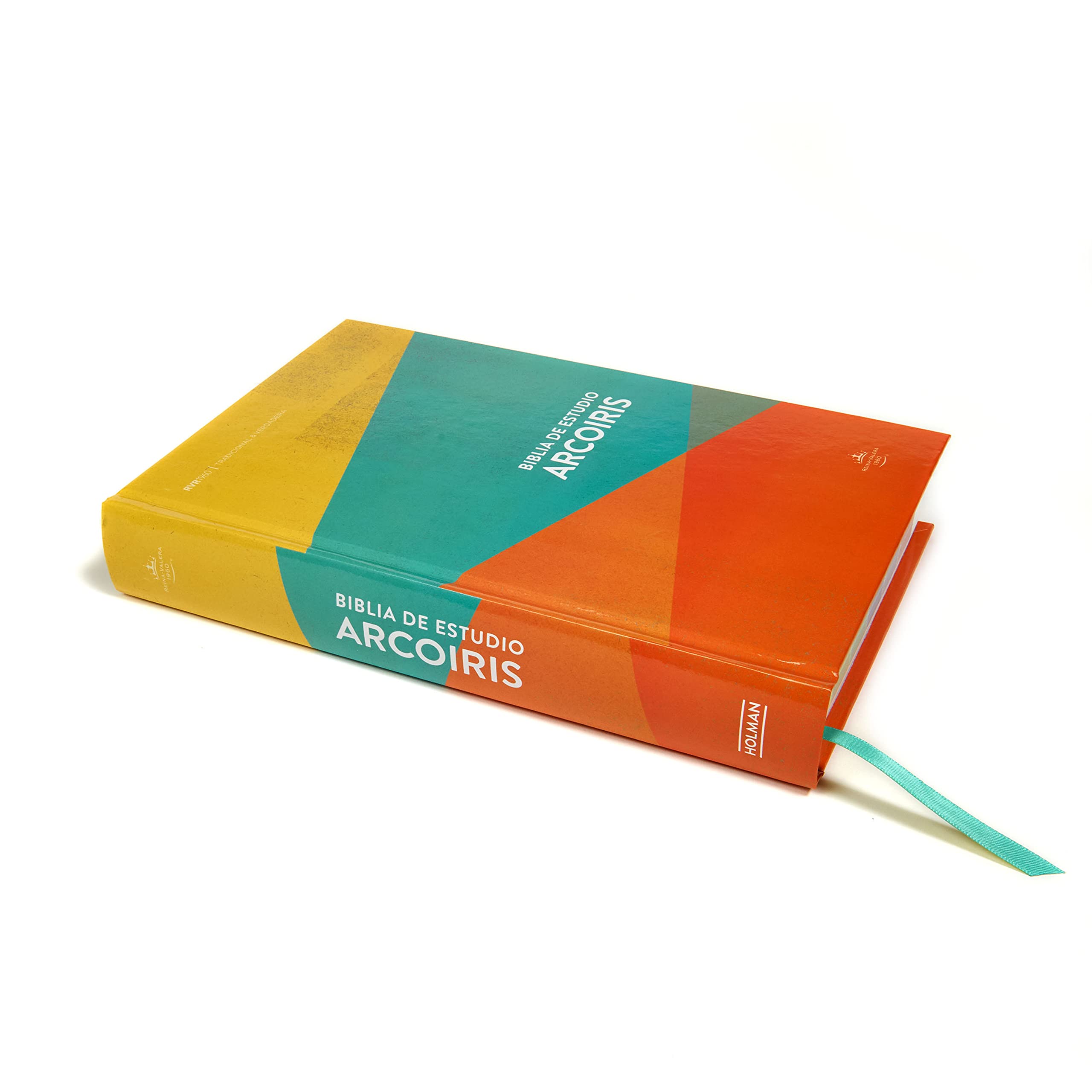 Biblia Reina Valera 1960 de Estudio Arco?ris multicolor, tapa dura RVR 1960 Rainbow Study Bible, Multicolor, Hardcover (Spanish,Used