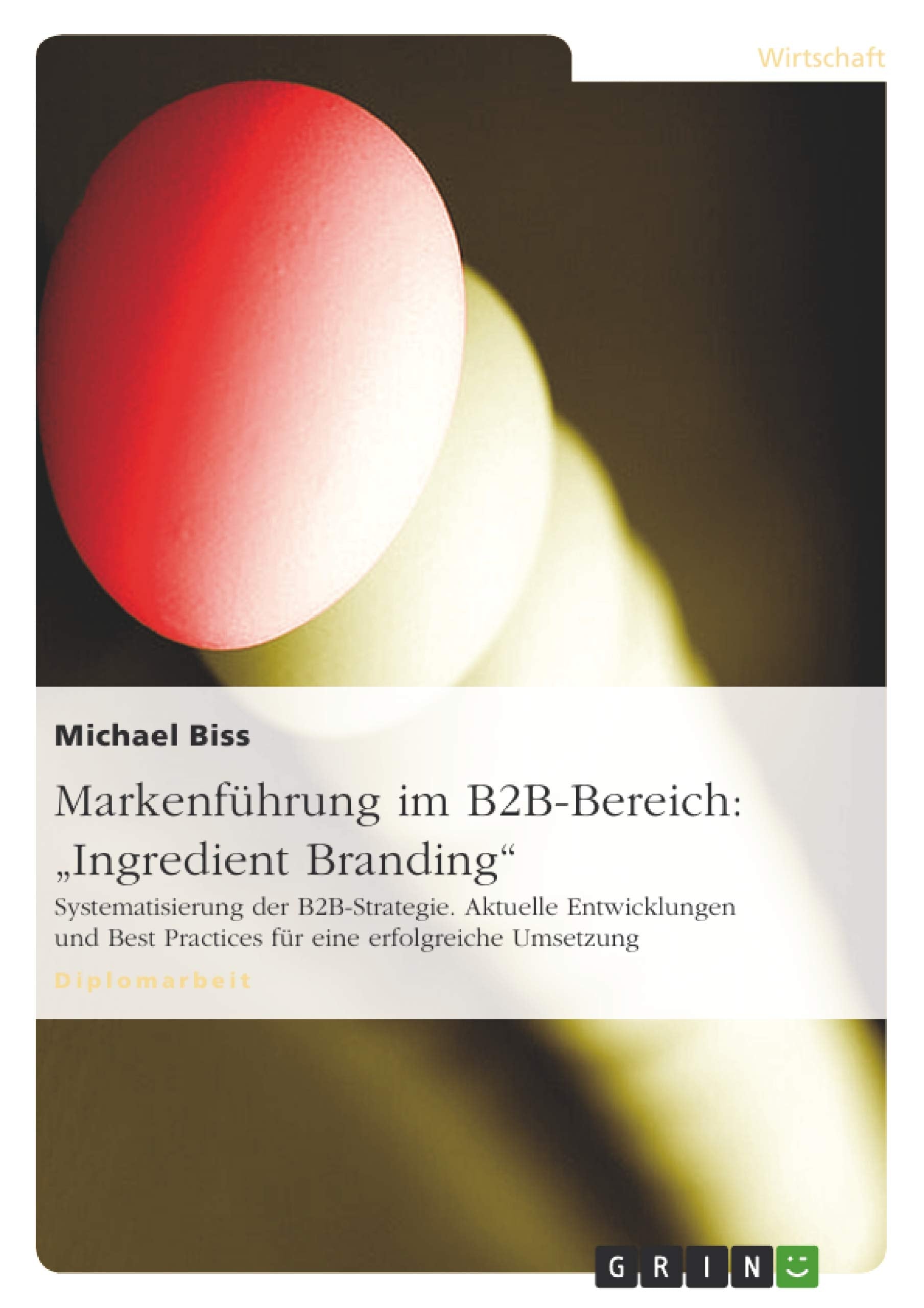 Markenfhrung Im B2Bbereich: 'Ingredient Branding' Systematisierung Der B2Bstrategie. Aktuelle Entwicklungen Und Best Practices,Used