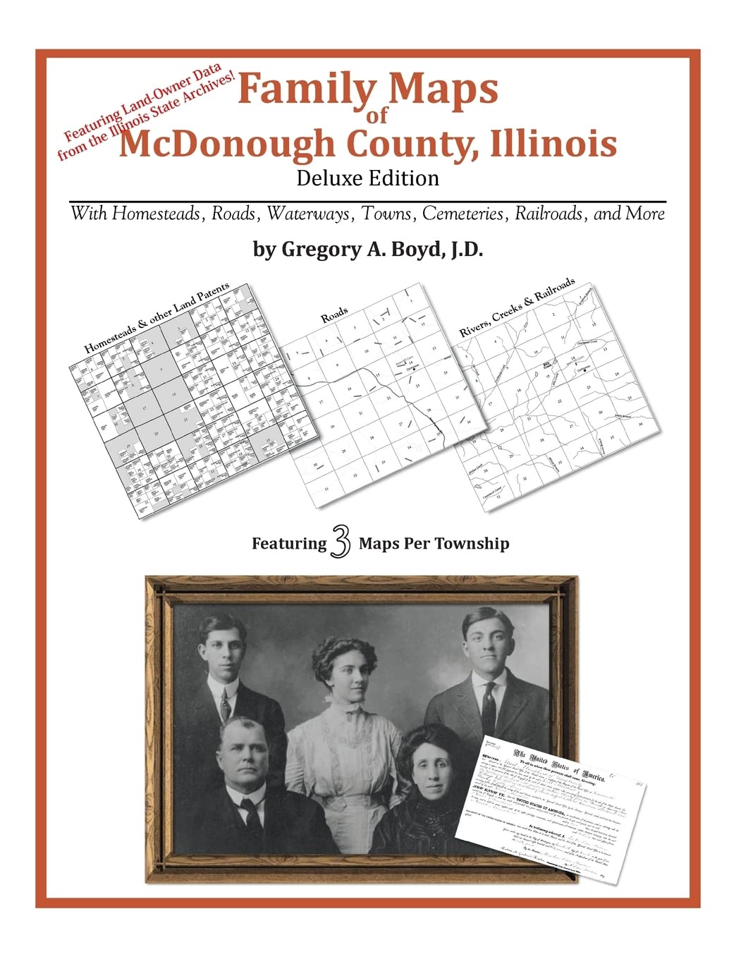 Family Maps of McDonough County, Illinois,Used