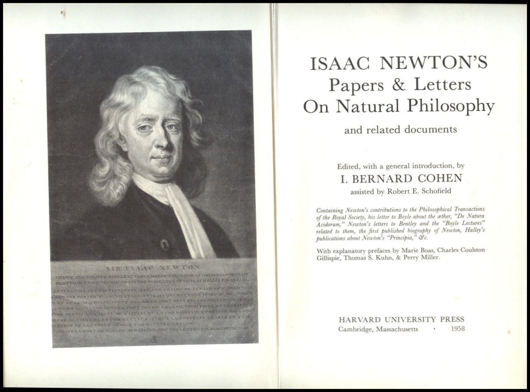 Isaac Newton's Papers and Letters on Natural Philosophy: And Related Documents,Used