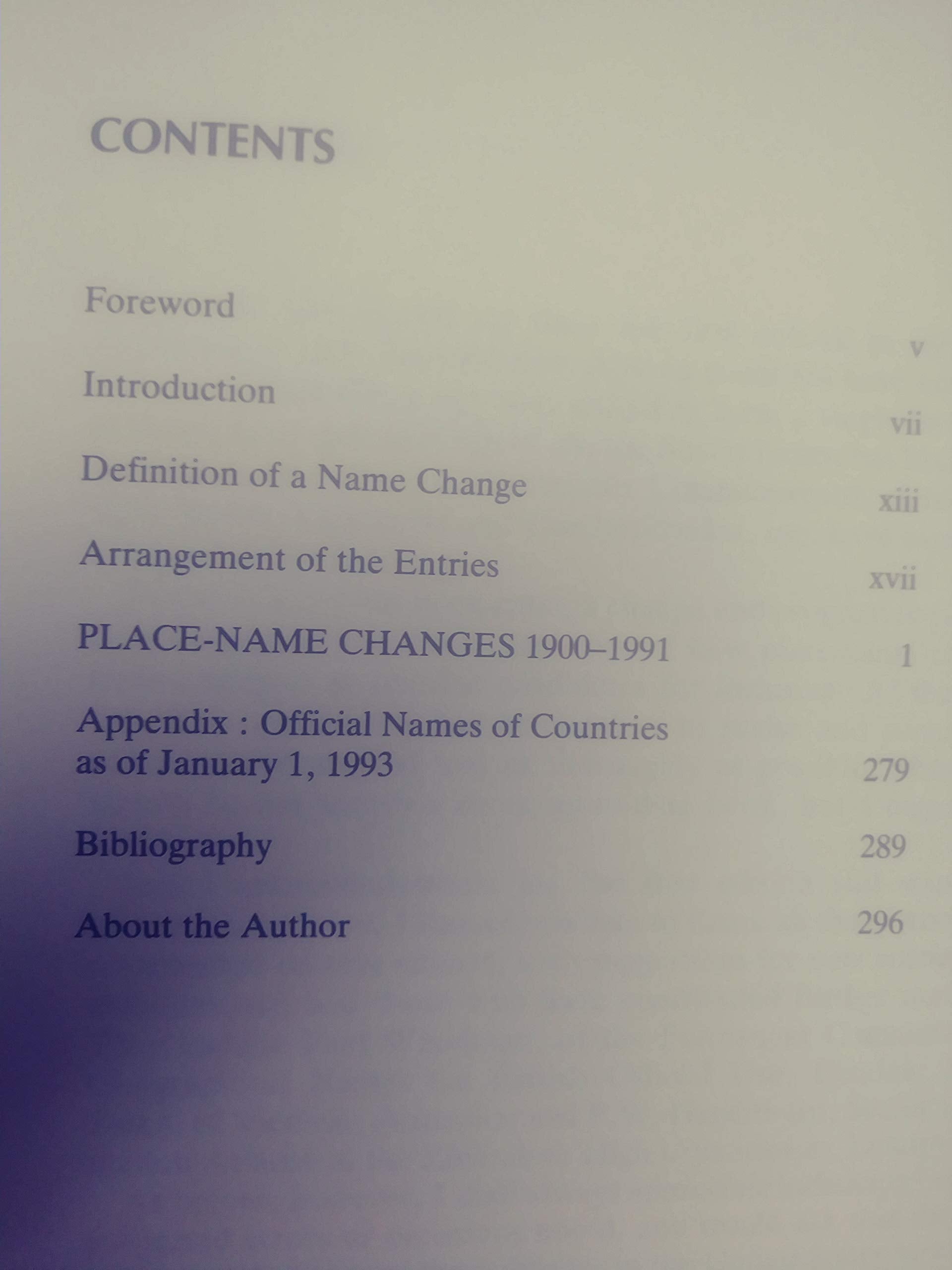 PlaceName Changes, 19001991,Used