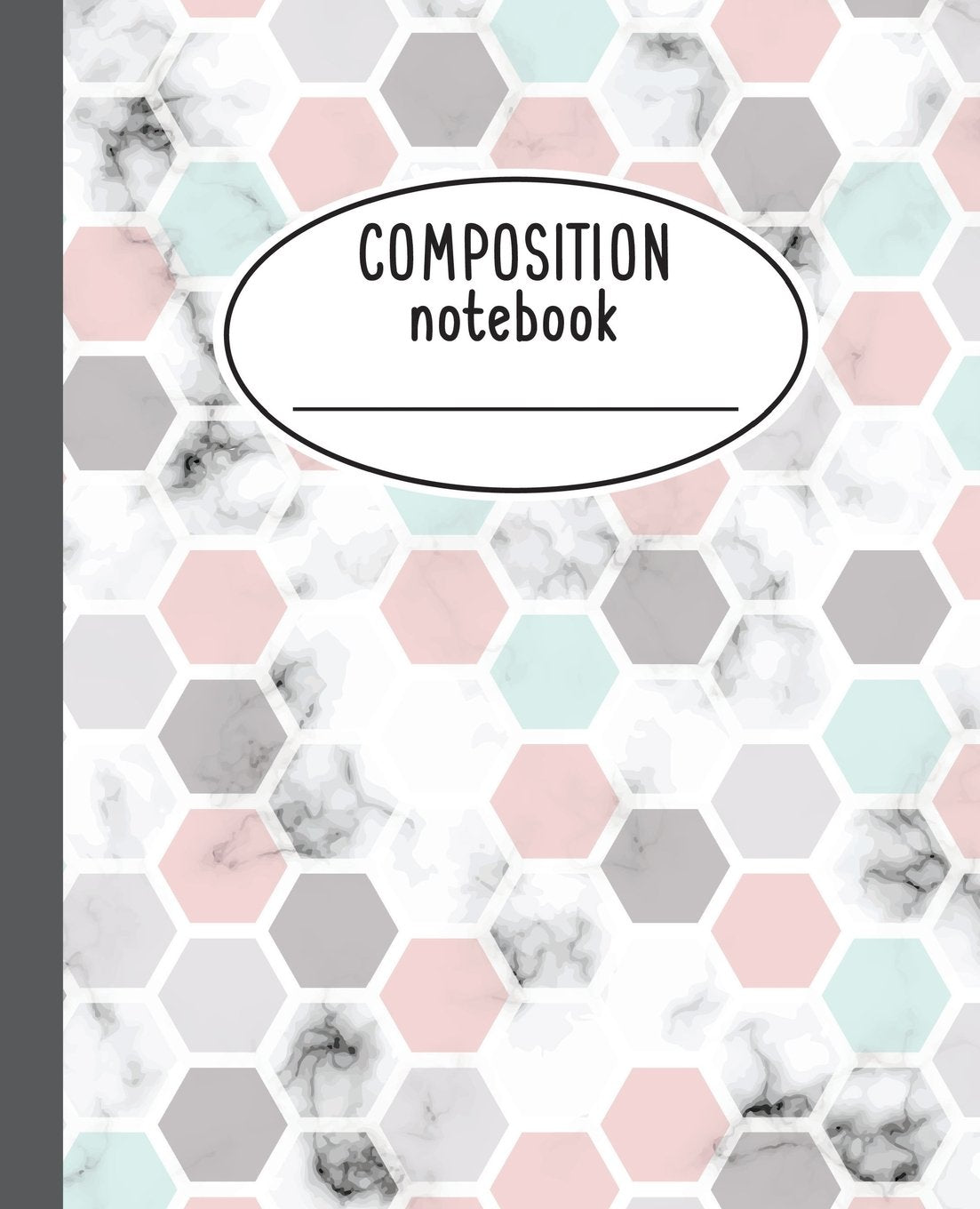 Composition Notebook: Marbled Wide Ruled Notebook For School Composition Notebook Marbled 100 Pages (7.5x9.25): Composition No,Used