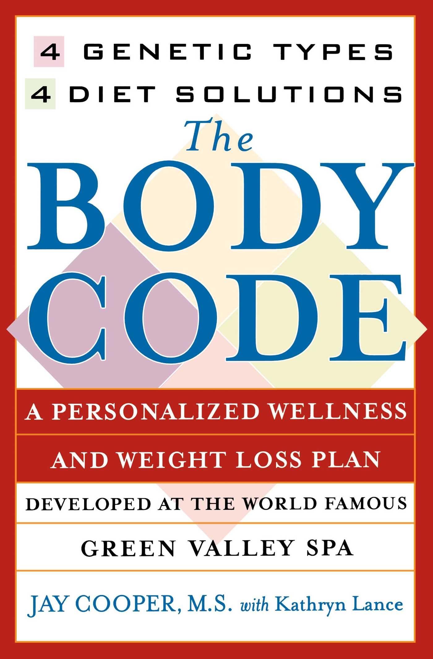 The Body Code: A Personal Wellness And Weight Loss Plan At The World Famous Green Valley Spa (New York),New