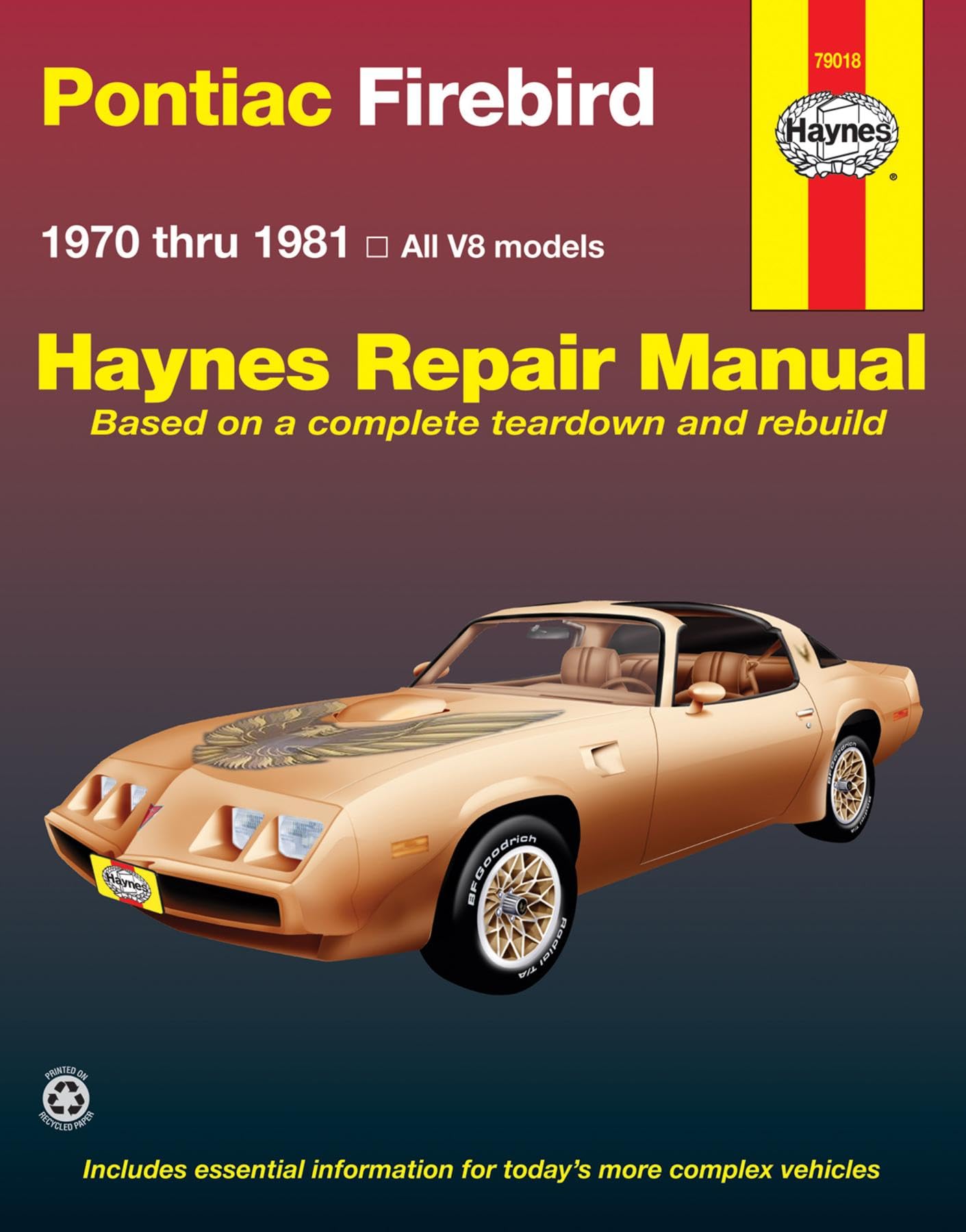 Pontiac Firebird V8 (19701981) Haynes Repair Manual (Usa),New
