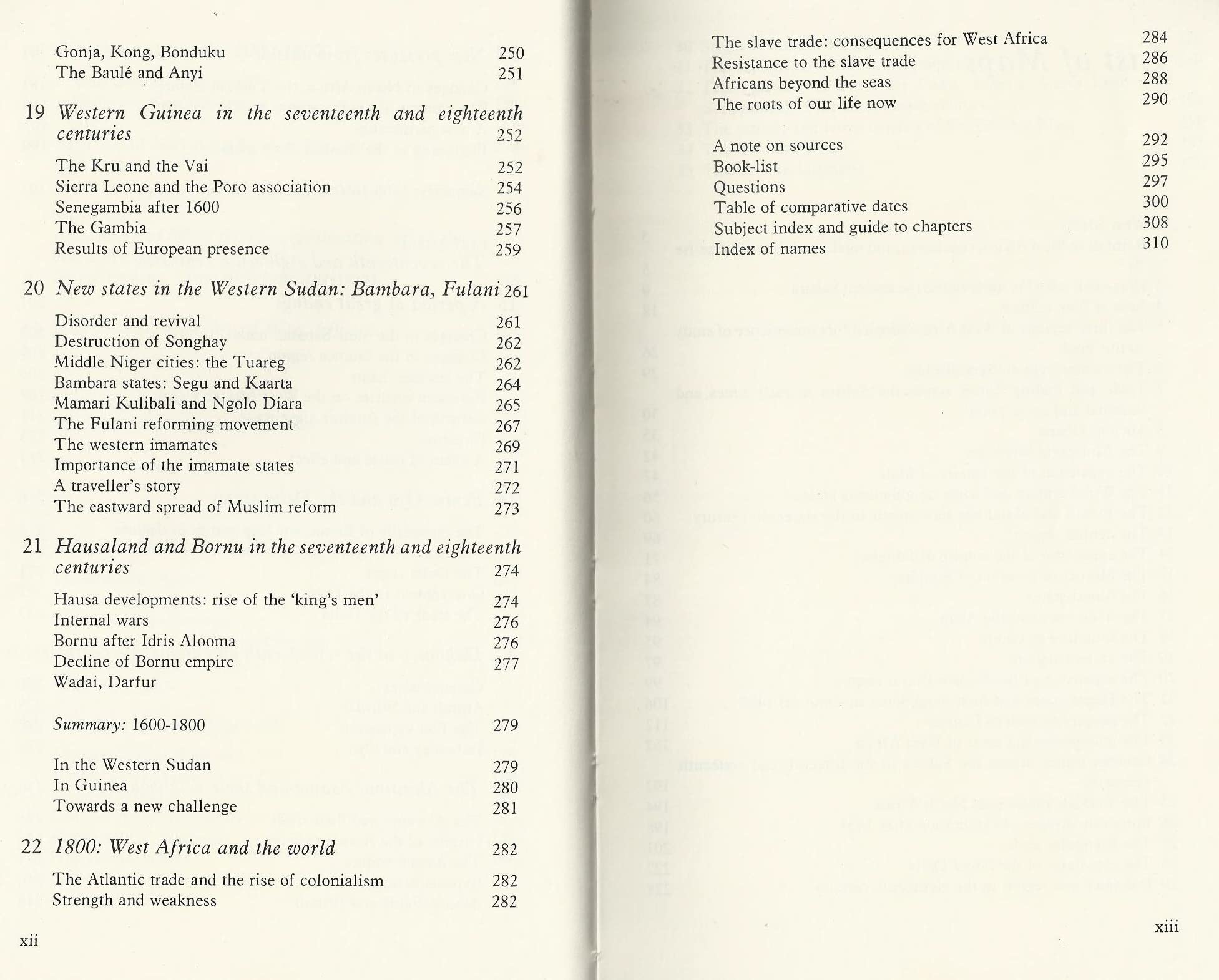 A History Of West Africa, 10001800,New