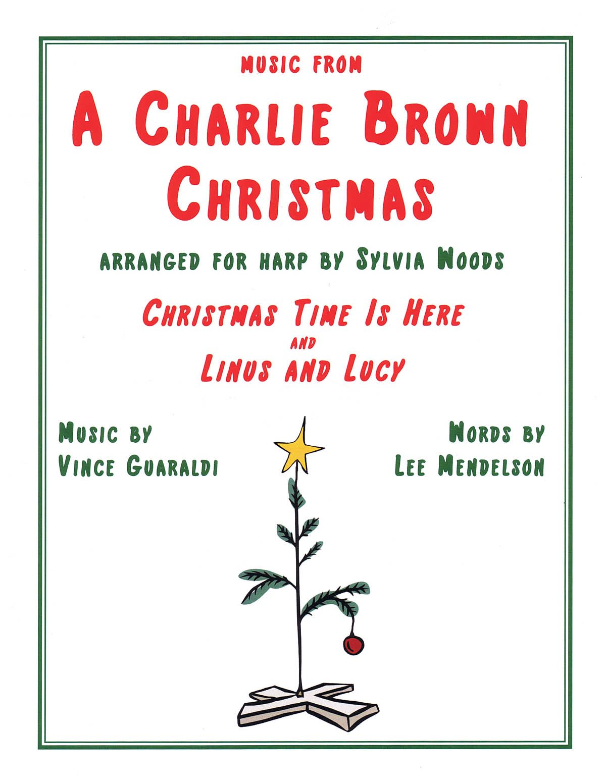 Music From A Charlie Brown Christmas: 'Christmas Time Is Here' & 'Linus and Lucy': Arranged for Harp by Sylvia Woods,New