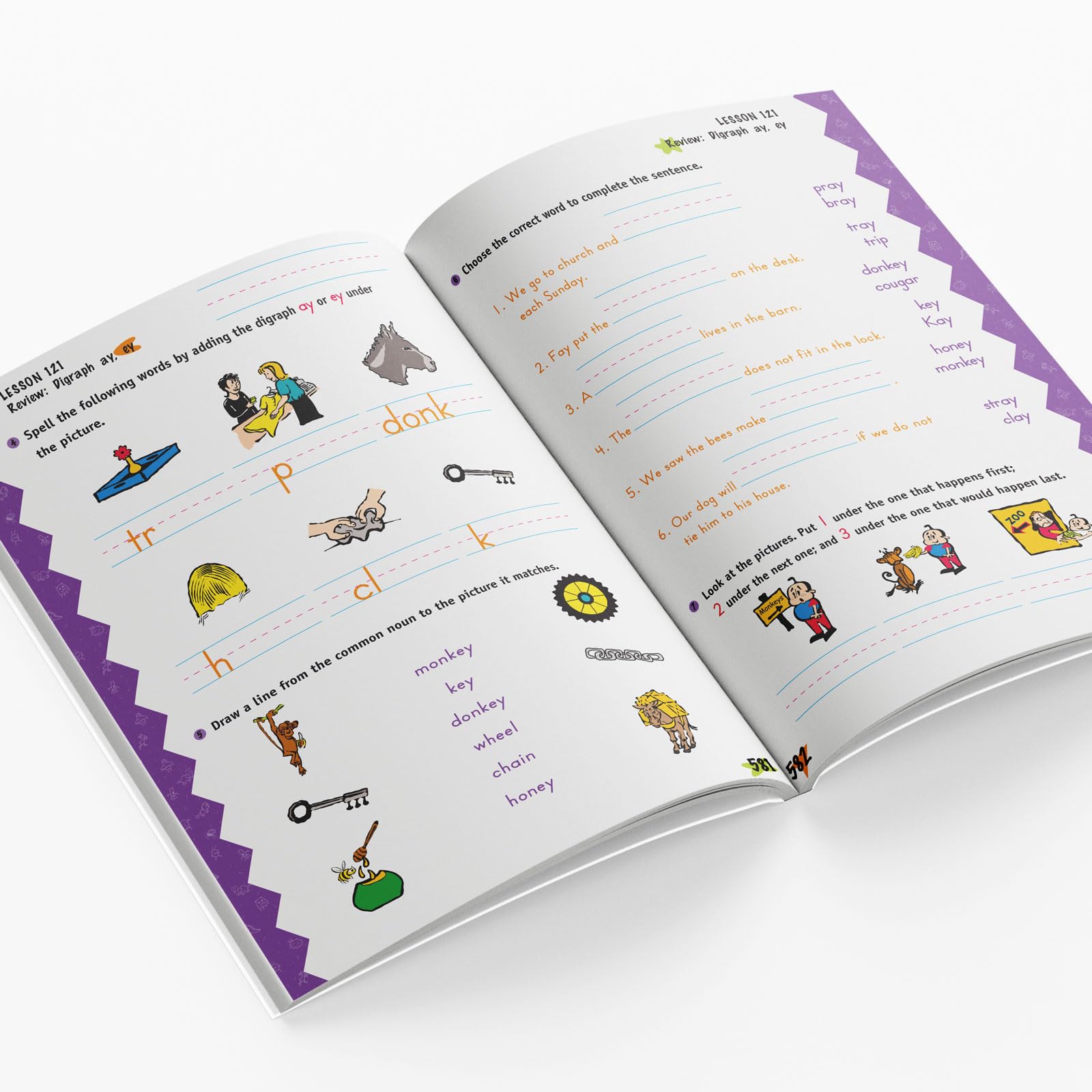 Horizons Kindergarten Phonics & Reading Student Book 4 (Lifepac),Used