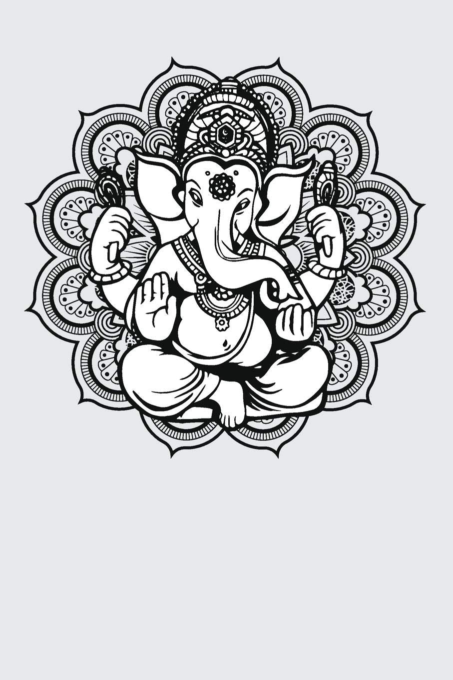 Ganesh Mandala: Graph Paper Notebook, 6x9 Inch, 120 pages,Used