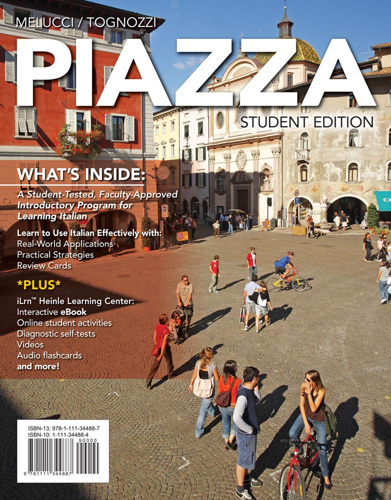 Piazza (with iLrn Heinle Learning Center, 4 terms (24 months) Printed Access Card) (World Languages),Used