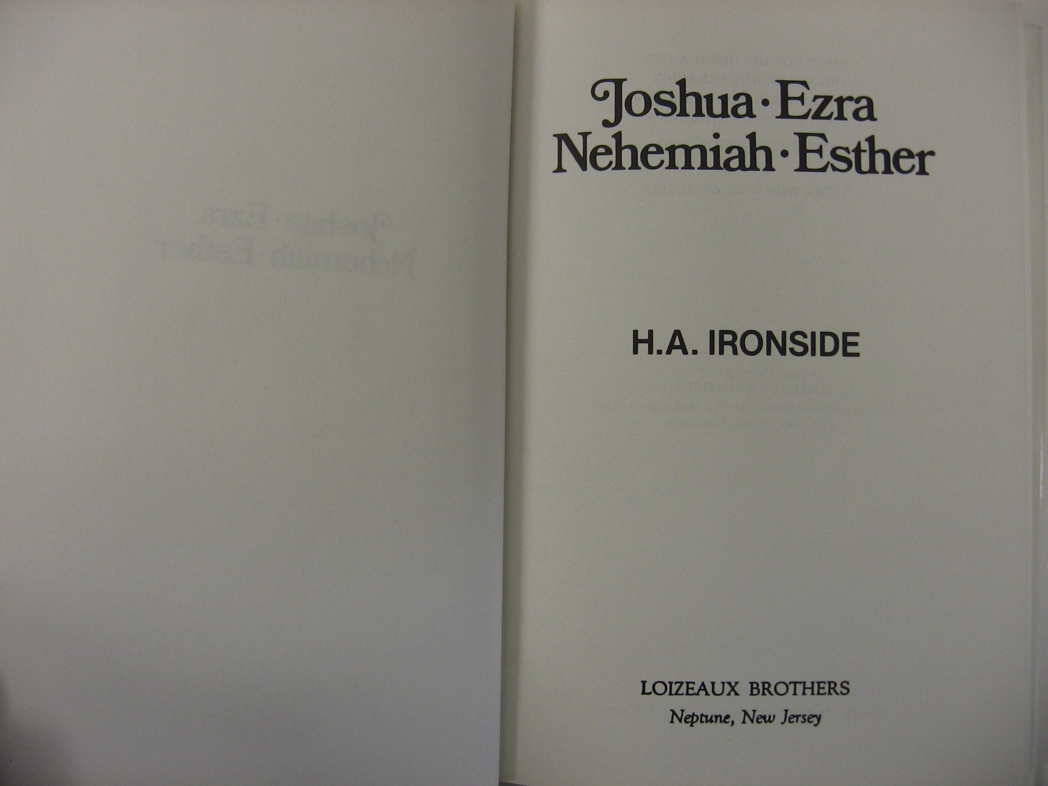 Joshua Ezra Nehemiah Esther,Used