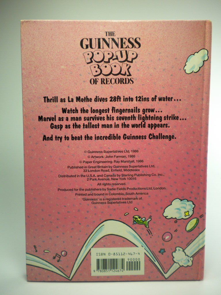 Guinness PopUp Book of Records,Used