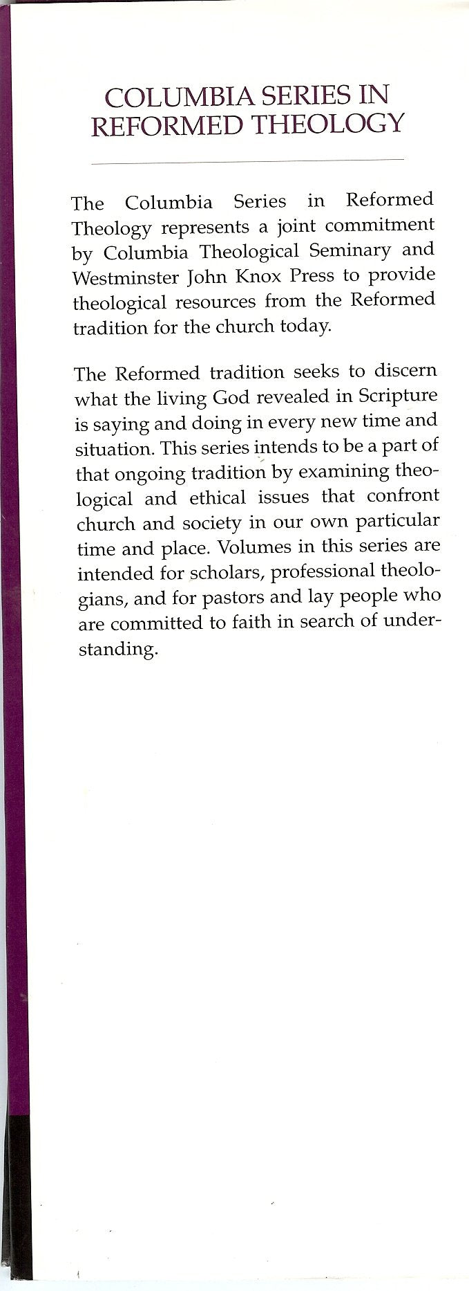 Jesus Christ in the Preaching of Calvin and Schleiermacher (Columbia Series in Reformed Theology),Used