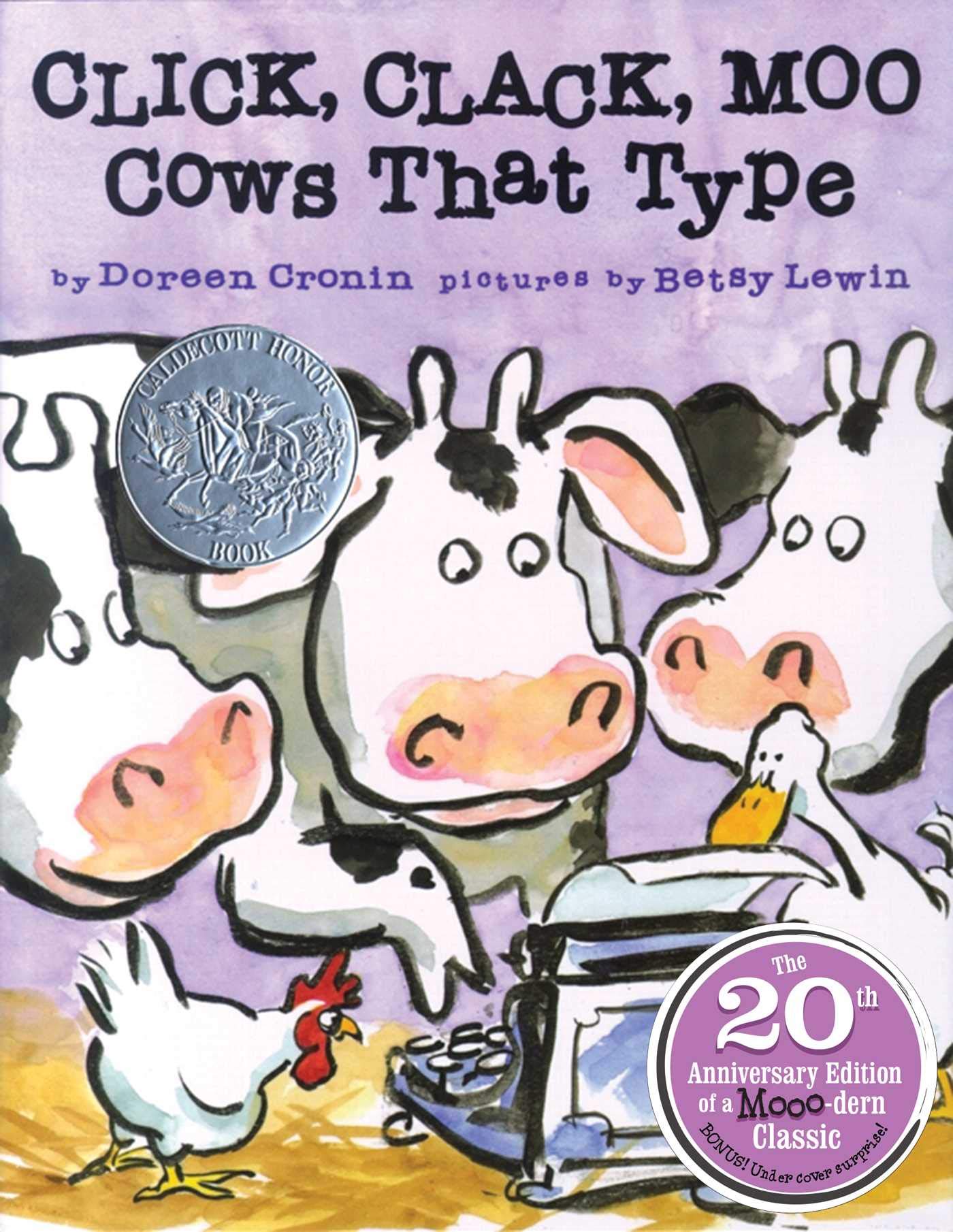 Click, Clack, Moo 20Th Anniversary Edition: Cows That Type (A Click Clack Book),Used