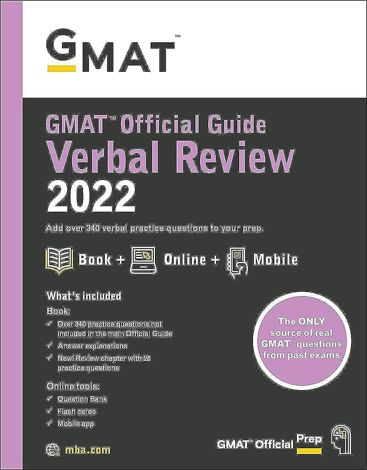 GMAT Official Guide Verbal Review 2022: Book + Online Question Bank,Used