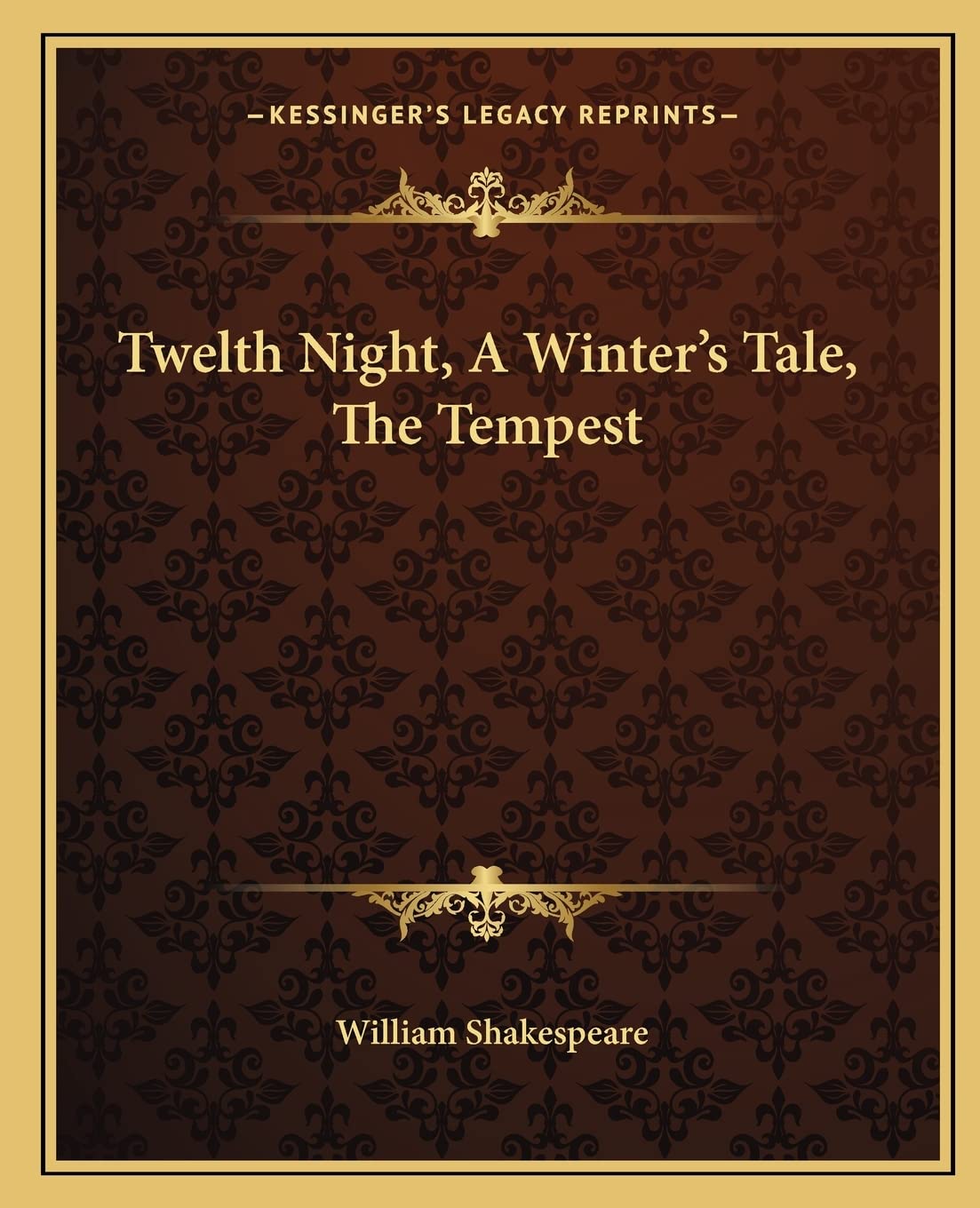Twelth Night, A Winter's Tale, The Tempest,Used