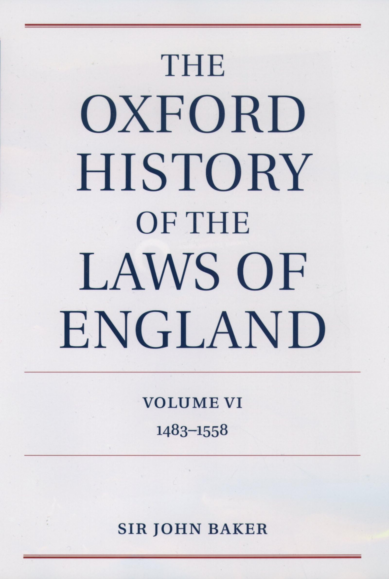 The Oxford History of the Laws of England,Used