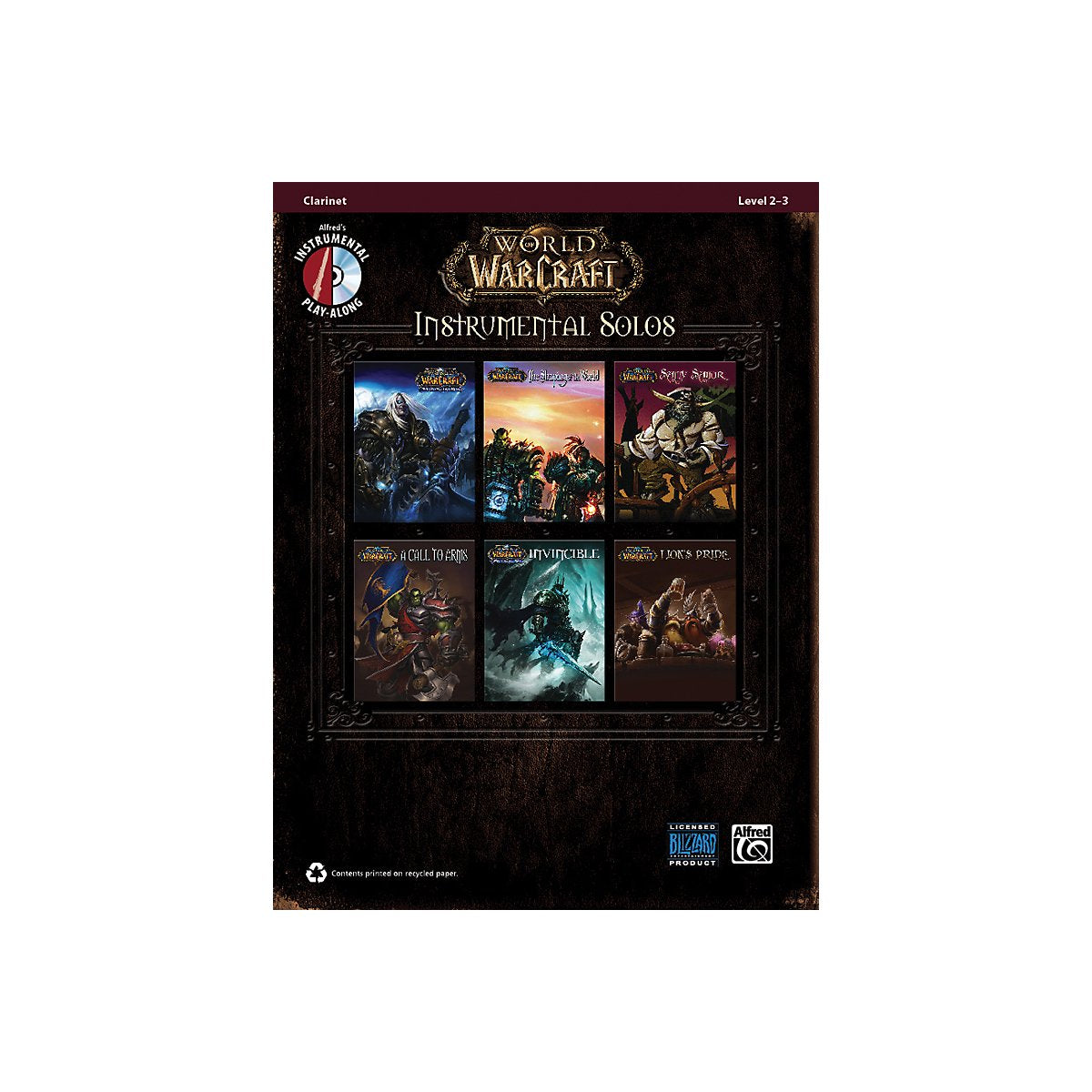 World of Warcraft Instrumental Solos: Clarinet, Book & CD (Pop Instrumental Solos Series),Used