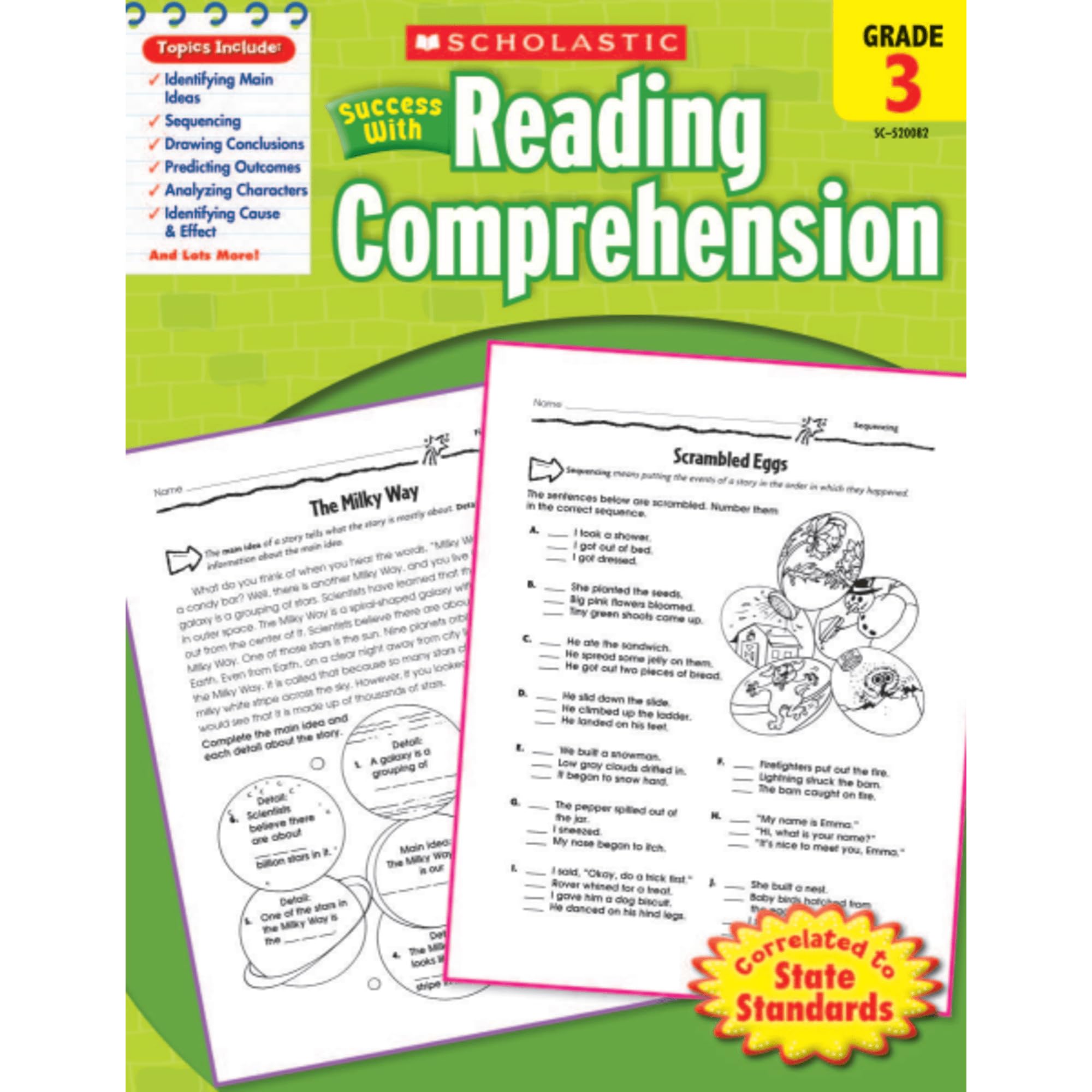 Scholastic Success With Reading Comprehension, Grade 3,Used