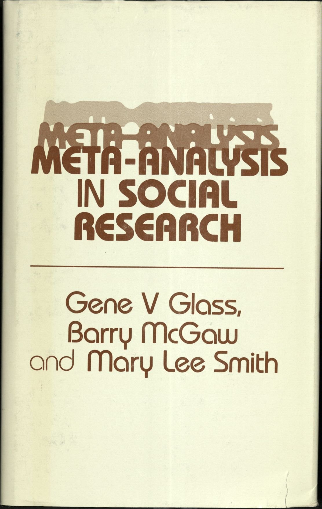 Metaanalysis In Social Research (Sage Library Of Social Research ; V. 124),Used