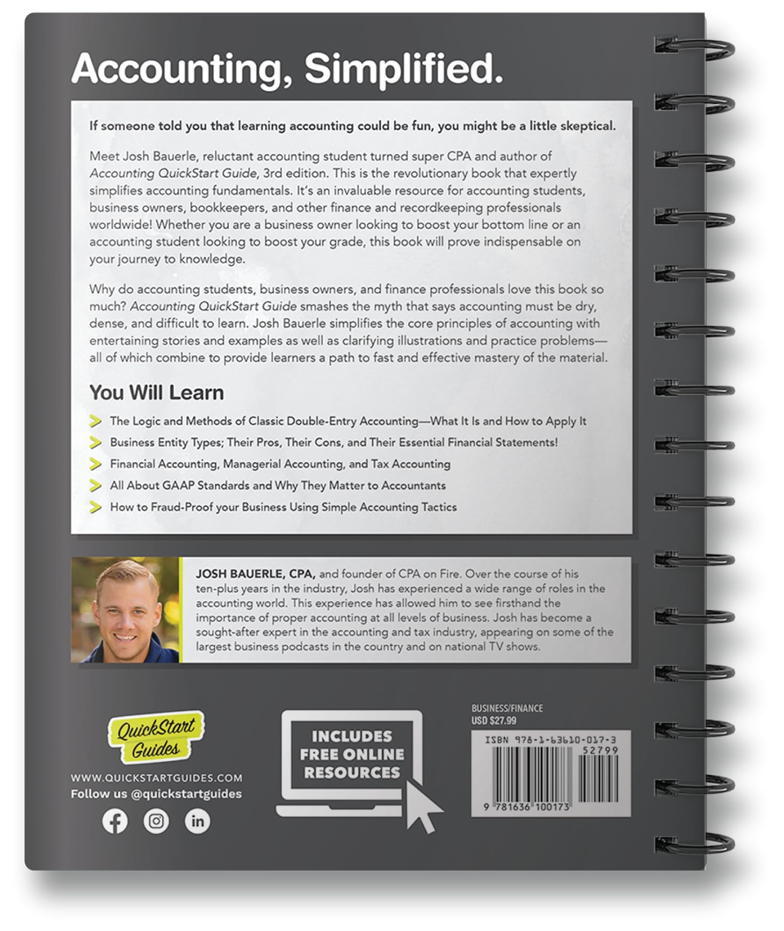 Accounting QuickStart Guide: The Simplified Beginner's Guide to Financial & Managerial Accounting For Students, Business Owners ,New