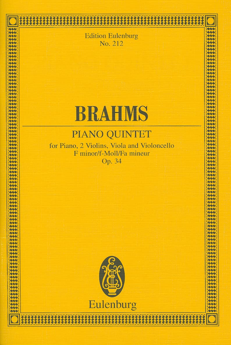 Piano Quintet in F minor, Op. 34 (Edition Eulenburg),Used