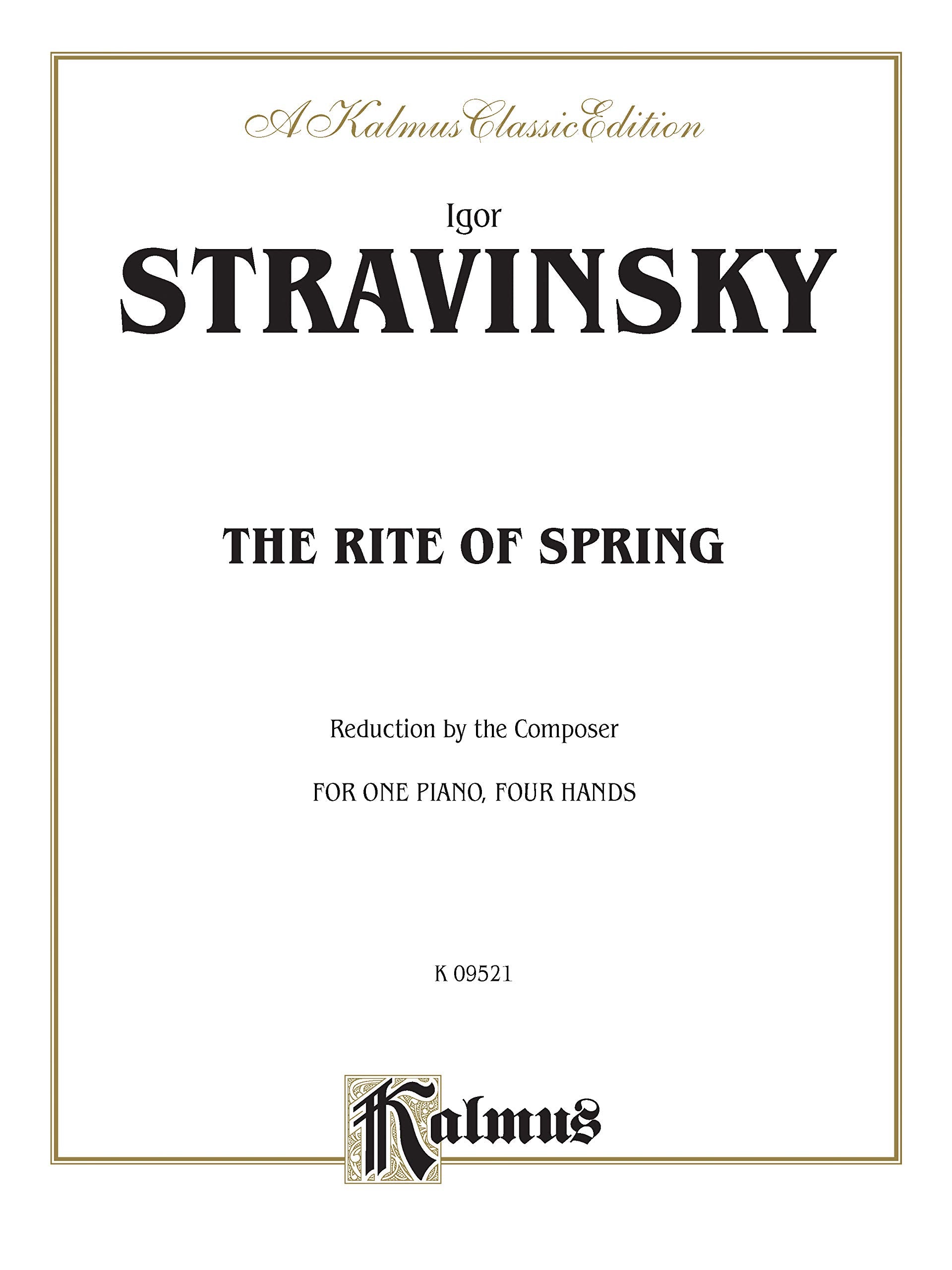 The Rite of Spring (Kalmus Edition),New