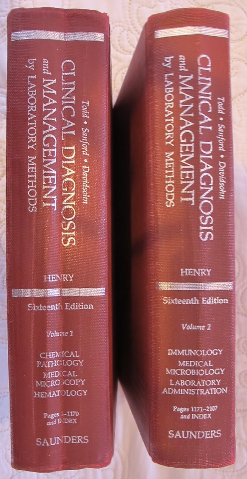 Clinical diagnosis and management by laboratory methods,Used