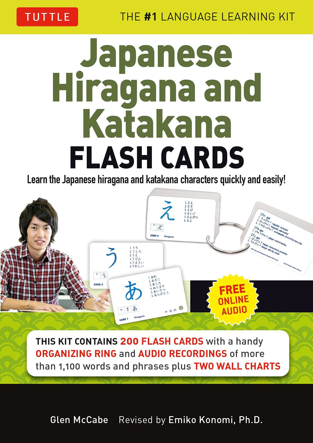 Japanese Hiragana and Katakana Flash Cards Kit: Learn the Two Japanese Alphabets Quickly & Easily with this Japanese Flash Cards,Used