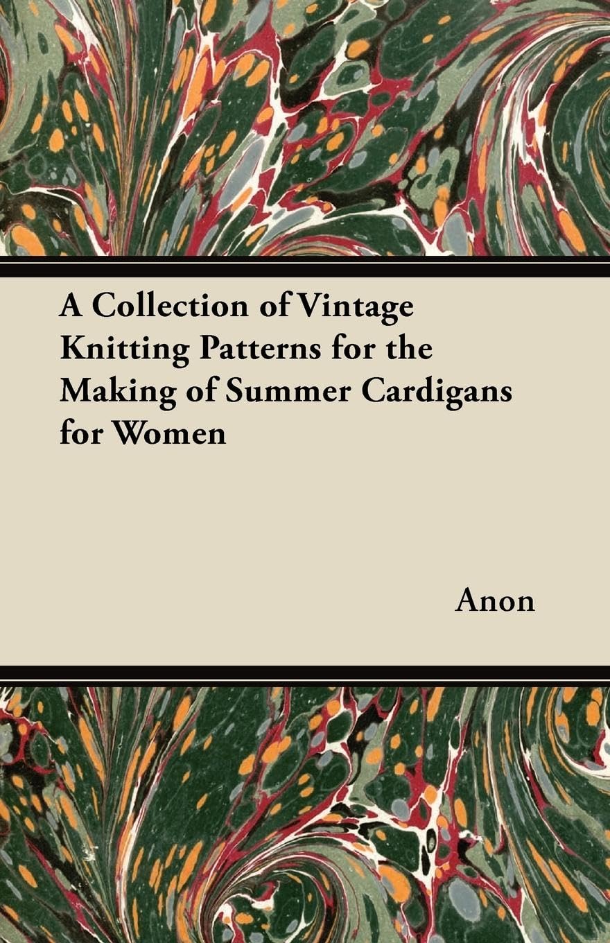 A Collection of Vintage Knitting Patterns for the Making of Summer Cardigans for Women,Used