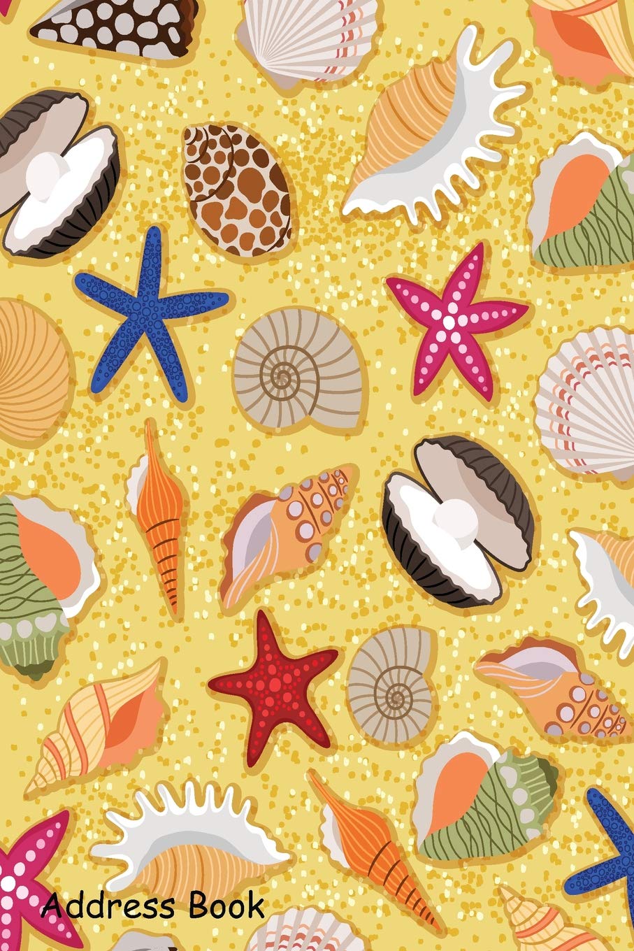 Address Book: For Contacts, Addresses, Phone, Email, Note,Emergency Contacts,Alphabetical Index With Sea Shell Pattern Cover,Used