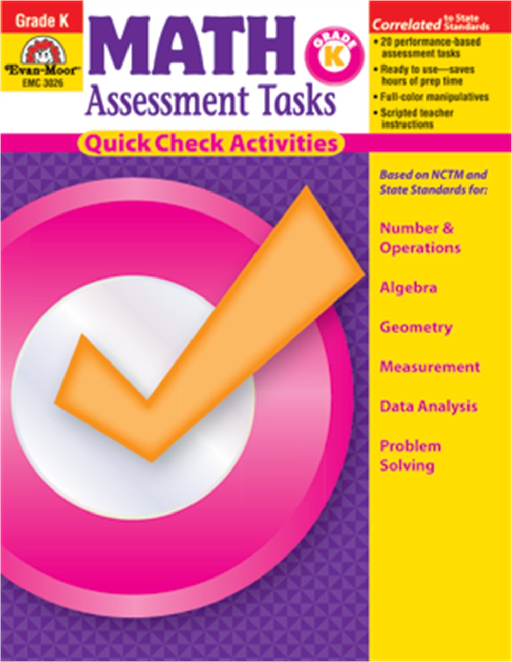 Math Assessment Tasks, Kindergarten,Used