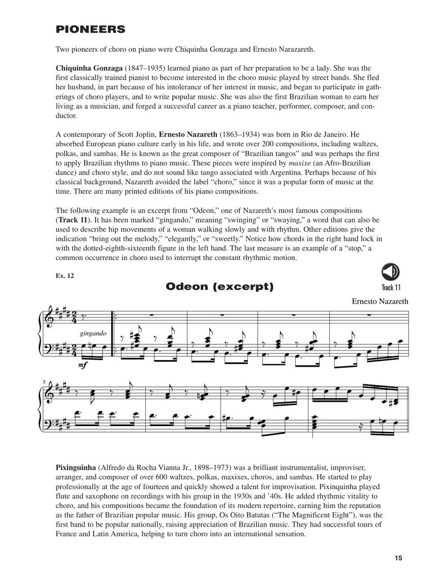 Brazilian Piano Choro, Samba, and Bossa Nova Hal Leonard Keyboard Style Series (Book/Online Audio),New