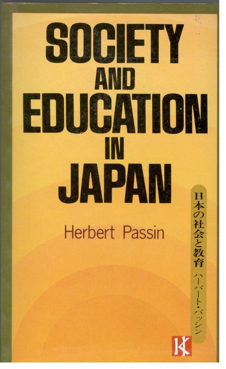 Society and Education in Japan,Used