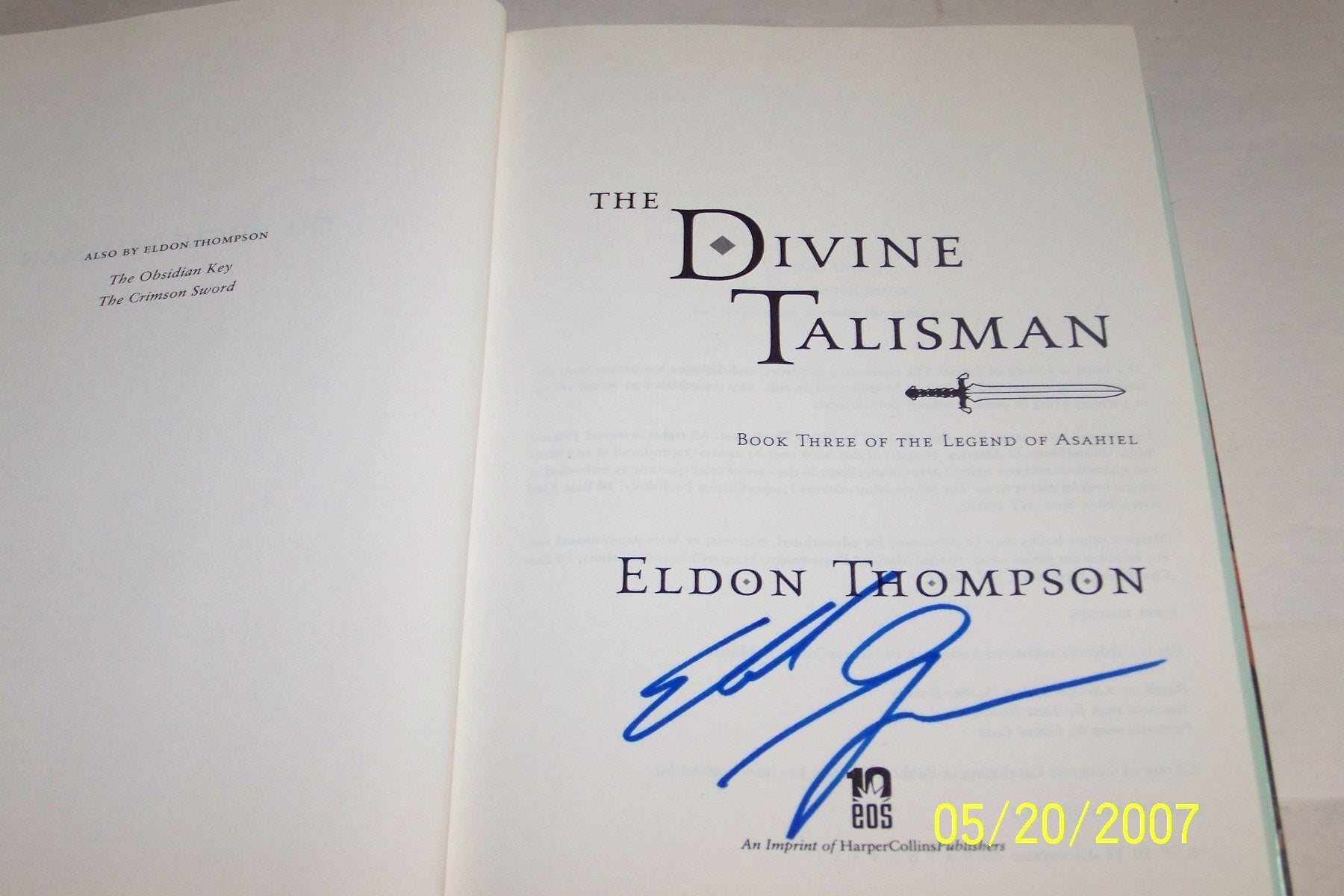 The Crimson Sword (Legend of Asahiel, Book 1),Used