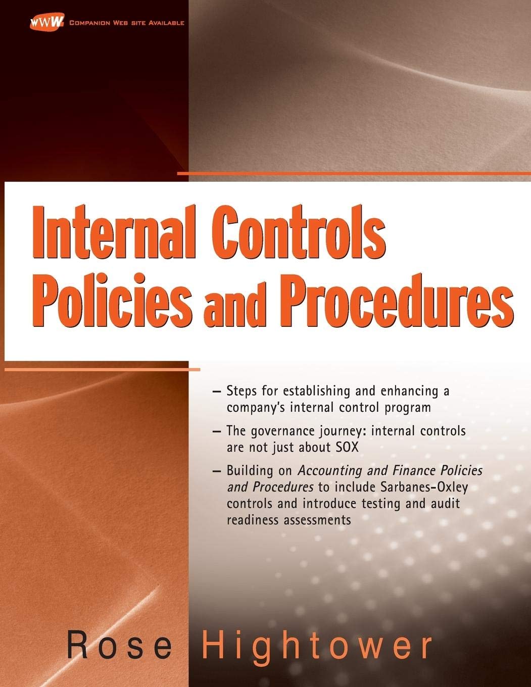 Internal Controls Policies and Procedures,Used
