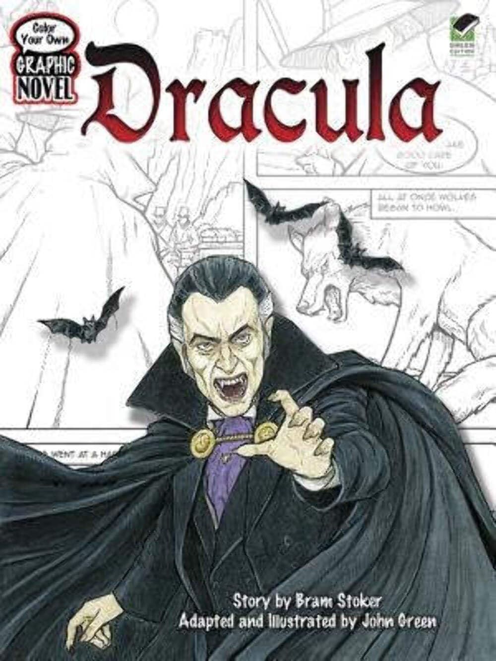 Color Your Own Graphic Novel Dracula (Dover Horror Coloring Books)