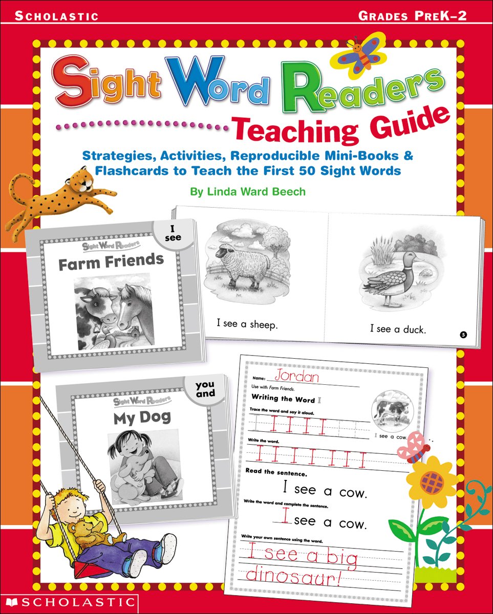Sight Word Readers Teaching Guide: Strategies, Activities, Reproducilbe Minibooks & Flashcards To Teach The First 50 Sight Word,Used