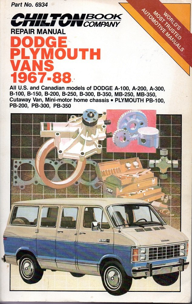 Chilton's Repair Manual Dodge Plymouth Vans 196788,New