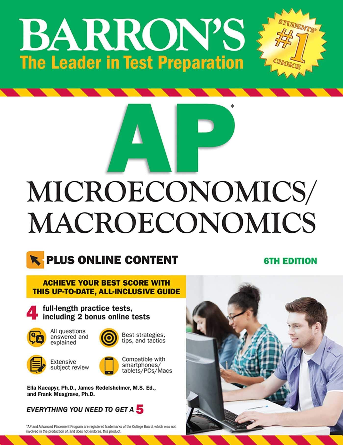 AP Microeconomics/Macroeconomics with Online Tests (Barron's Test Prep),Used