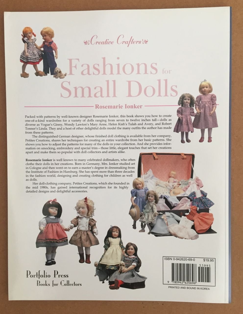 Fashions for Small Dolls: For 7Inch, 8Inch, 9Inch, 10Inch and 12Inch Dolls (18 Cm, 20Cm, 23 Cm, 25 Cm and 31 Cm (Creative C,Used