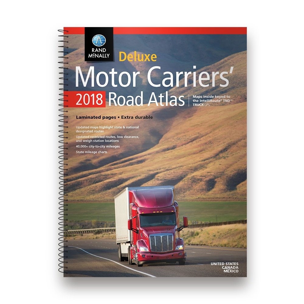 2018 Rand Mcnally Deluxe Motor Carriers' Road Atlas (Rand Mcnally Motor Carriers' Road Atlas Deluxe Edition),New