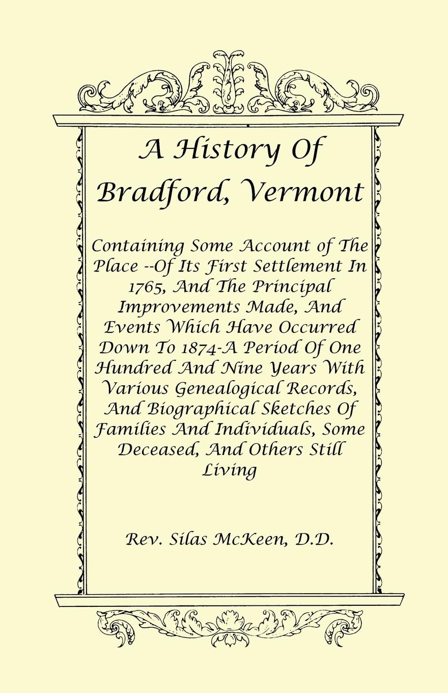 A History Of Bradford, Vermont,Used