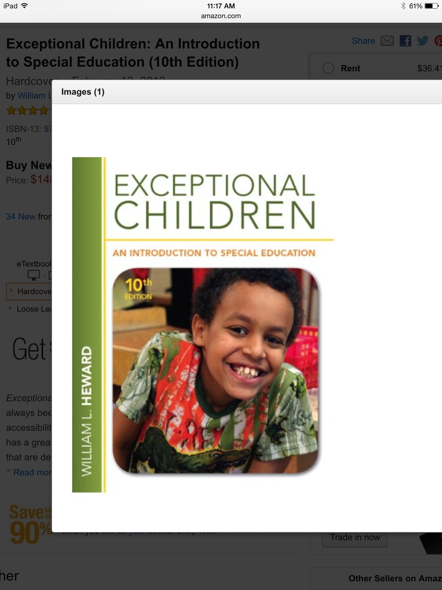 Exceptional Children: An Introduction To Special Education (10Th Edition),Used