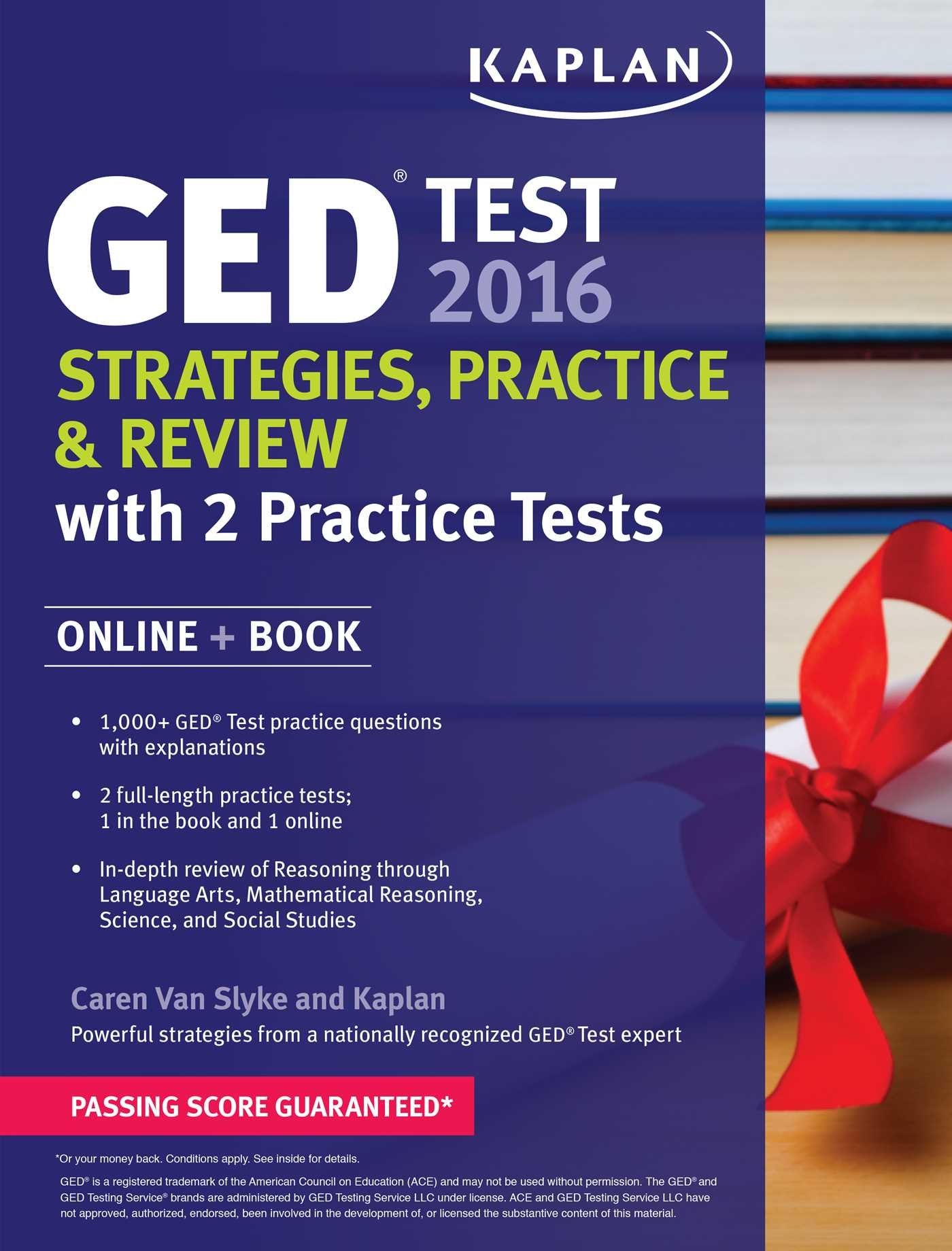 Kaplan GED Test 2016 Strategies, Practice, and Review: Online + Book (Kaplan Test Prep),Used