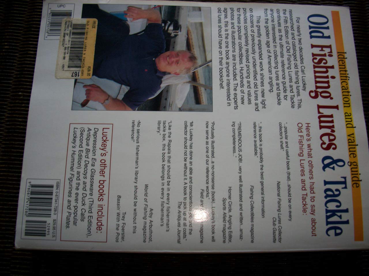 Old Fishing Lures & Tackle : Identification and Value Guide,Used