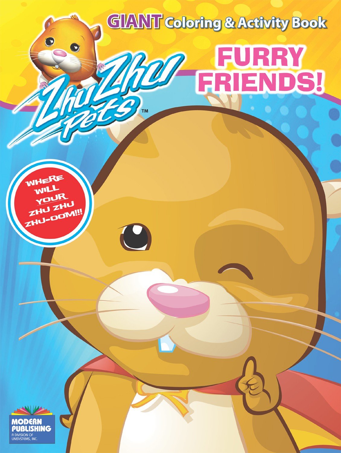 Zhu Zhu Pets Furry Friends Giant Coloring and Activity Book,Used