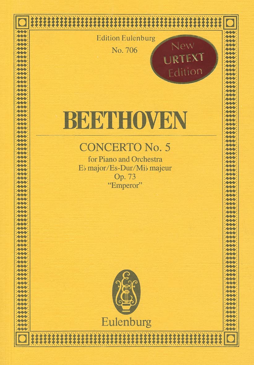 Piano Concerto No. 5, Op. 73 in EFlat Major: Study Score,Used