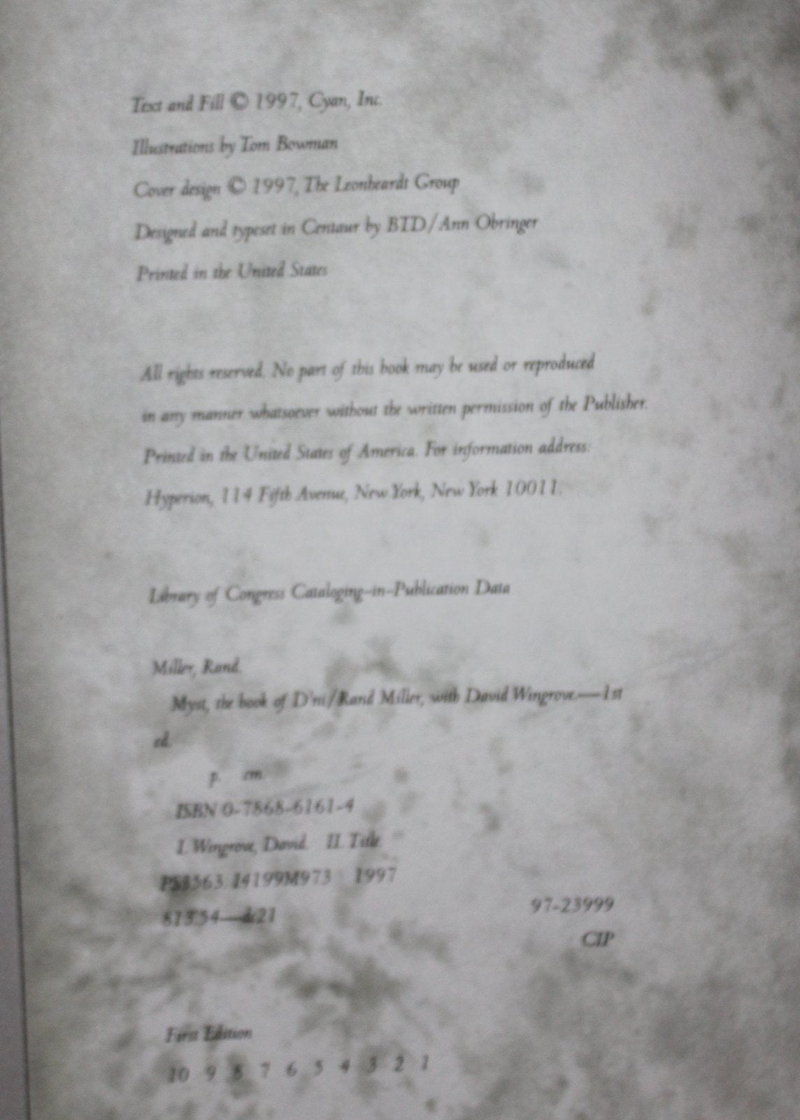 Myst: The Book of D'ni,New