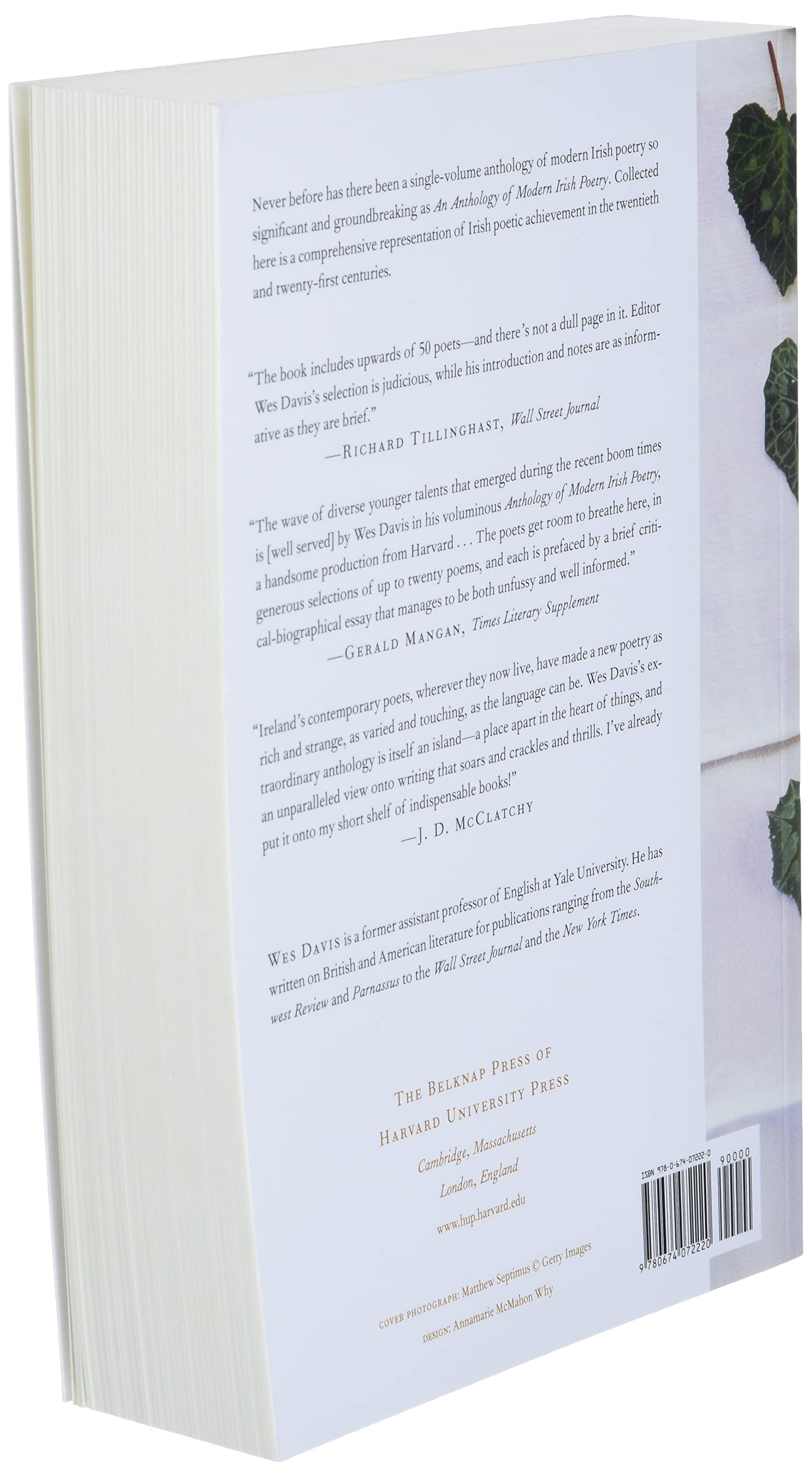 An Anthology of Modern Irish Poetry,Used
